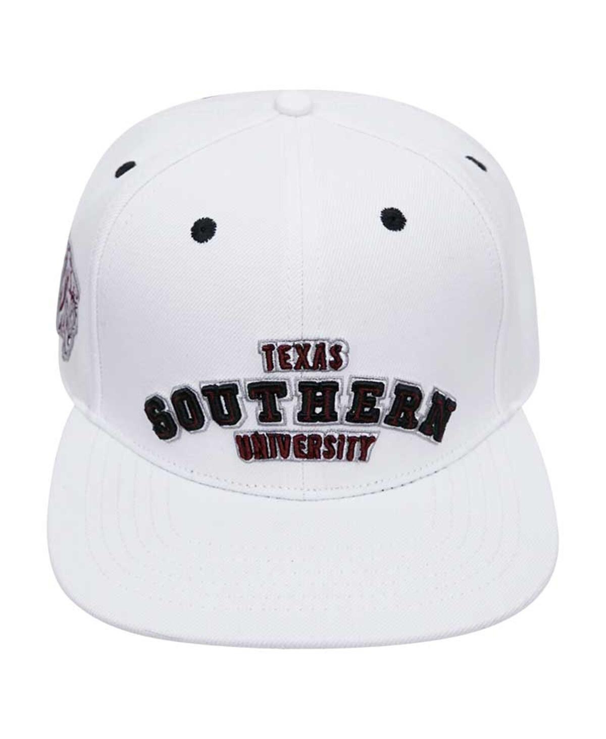 PRO STANDARD MEN'S PRO STANDARD WHITE TEXAS SOUTHERN TIGERS EVERGREEN WOOL SNAPBACK HAT