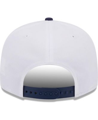 Men's White, Navy Chicago White Sox Crest 9FIFTY Snapback Hat