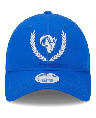 Women's Royal Los Angeles Rams Leaves 9TWENTY Adjustable Hat