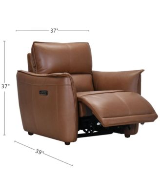 Polner 39" Leather Power Motion Chair, Created for Macy's