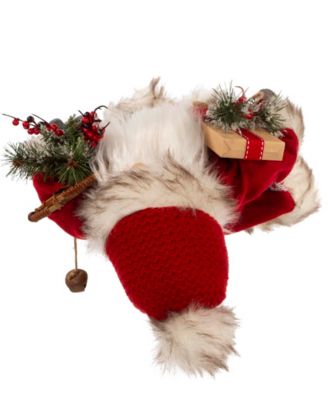 18" Santa with Gift Box and Bells