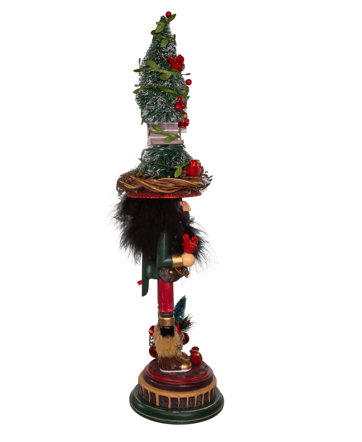 Kurt Adler Hollywood Cardinal in Tree Hat Nutcracker