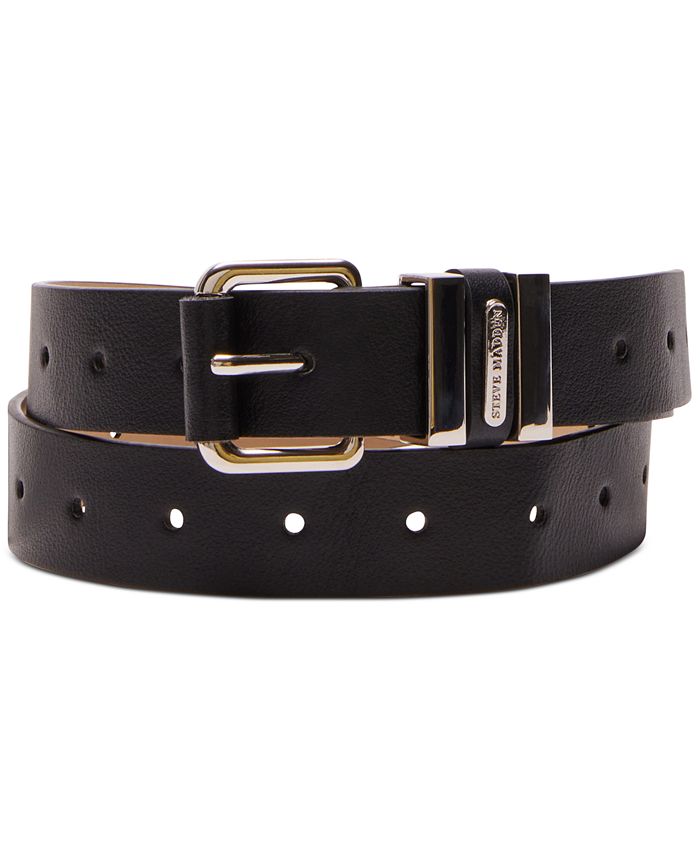 Steve Madden Women s Multi Loop Faux Leather Belt Macy s