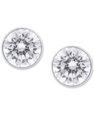 Diamond Prongless Stud Earrings (1/2 ct. t.w.) in 14k White Gold