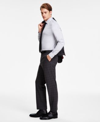 HUGO - Men's Modern-Fit Wool Suit Pants