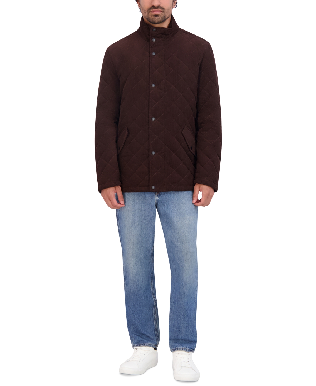 Cole Haan Men's Diamond-Quilted Corduroy Jacket