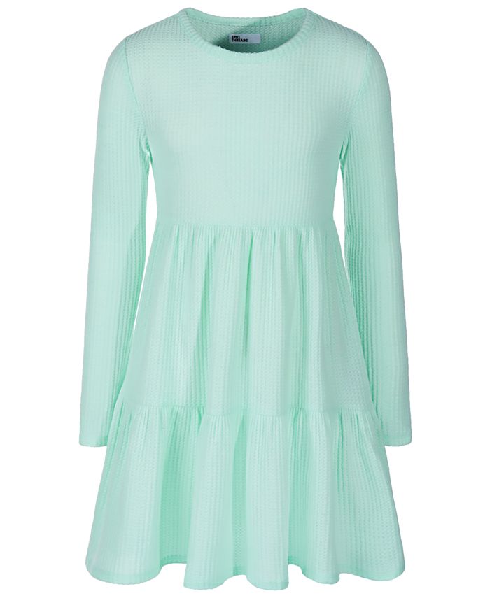 Toddler Design Wavy Grain Maillard Dress