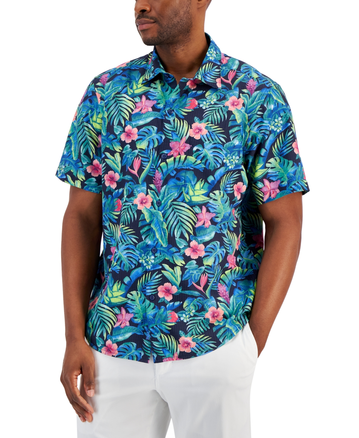 Tommy Bahama Men's Bahama Coast Short-sleeve Floral Print Shirt In Coastline
