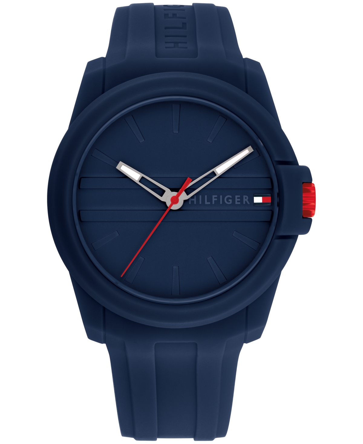 Tommy Hilfiger Men's Quartz Blue Silicone Watch 44mm