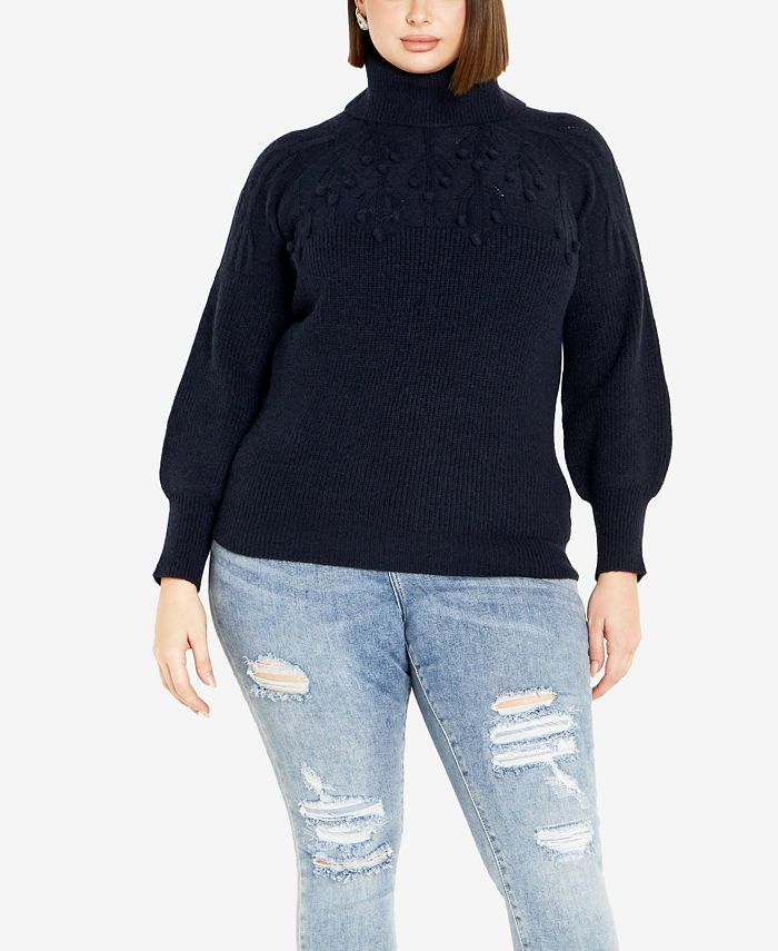 Pom pom outlet sleeve sweater