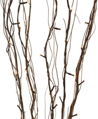 39" Light Emitting Diode (LED) Lighted Natural Branch Bundle Christmas Decoration Warm Lights