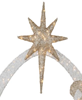 6.75' Light Emitting Diode (LED) Lighted Holy Family Nativity Scene Outdoor Christmas Decoration