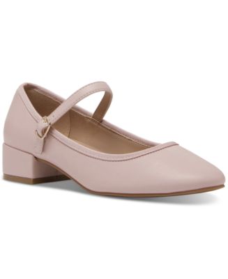 Block heel fashion flats