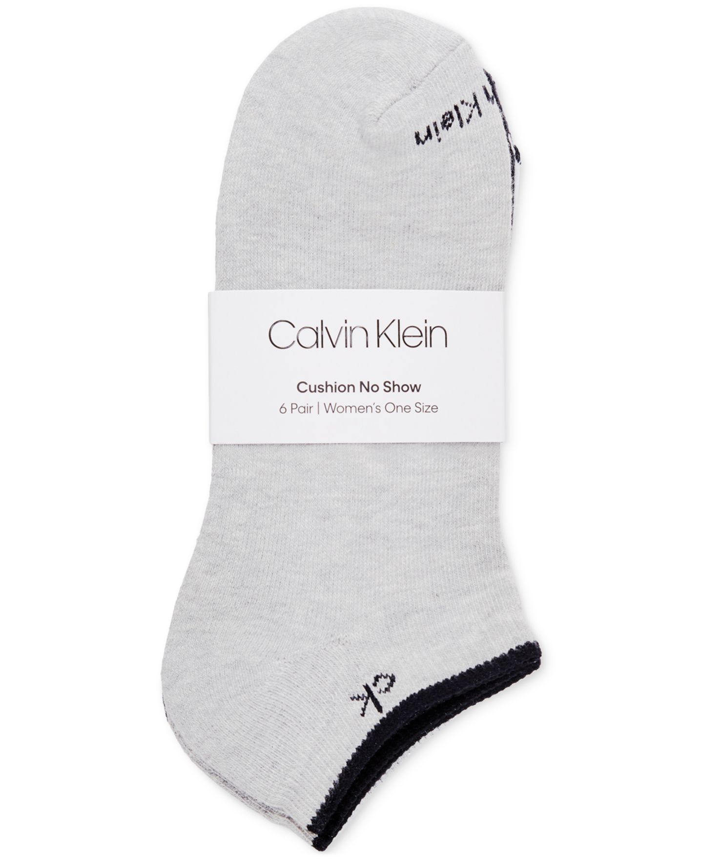 Носки Performance, невидимые под одеждой, 6 шт. — Calvin Klein, цвет: Серый — фото 1