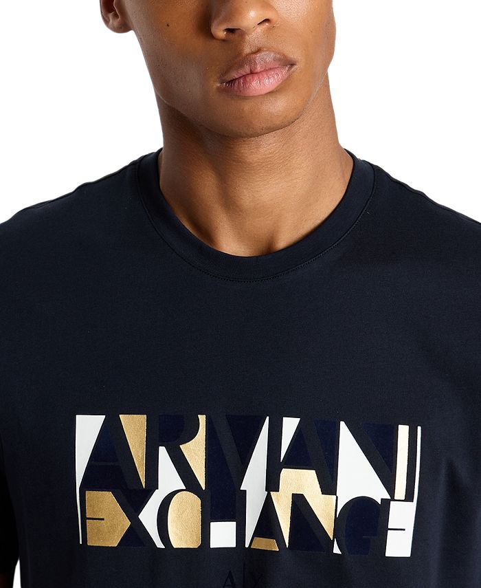 A|X Armani Exchange Men's Classic-Fit Short Sleeve Box Logo Crewneck T ...