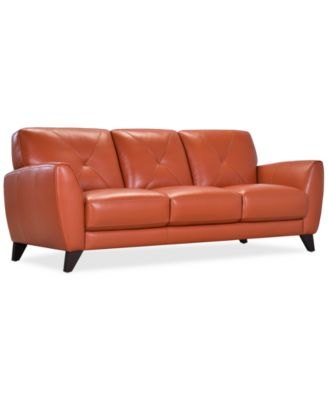 Myia 85" Leather Sofa