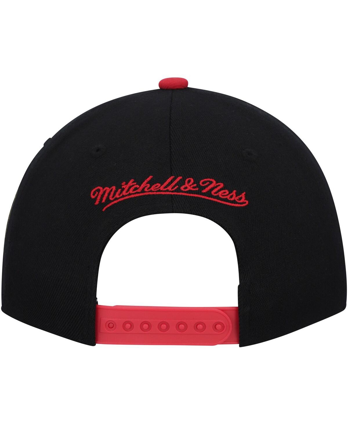 Mitchell & Ness Men's  Black Atlanta United Fc Team Script 2.0 Stretch Snapback Hat In Black