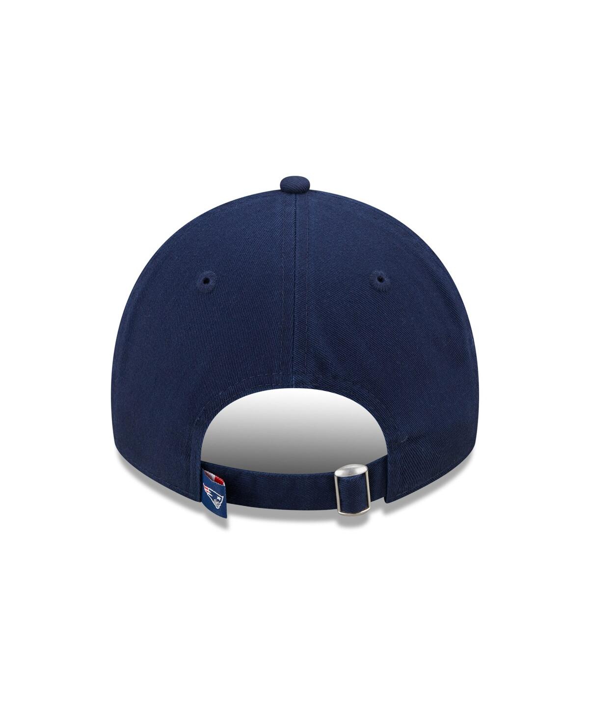 New Era Navy New England Patriots Collegiate 9twenty Adjustable Hat In Navy
