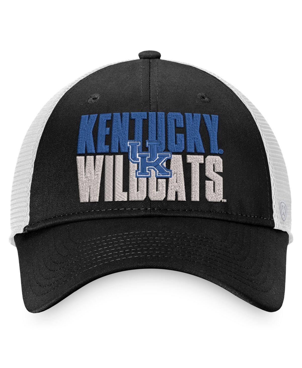 Shop Majestic Men's  Black Kentucky Wildcats Stockpile Trucker Adjustable Hat