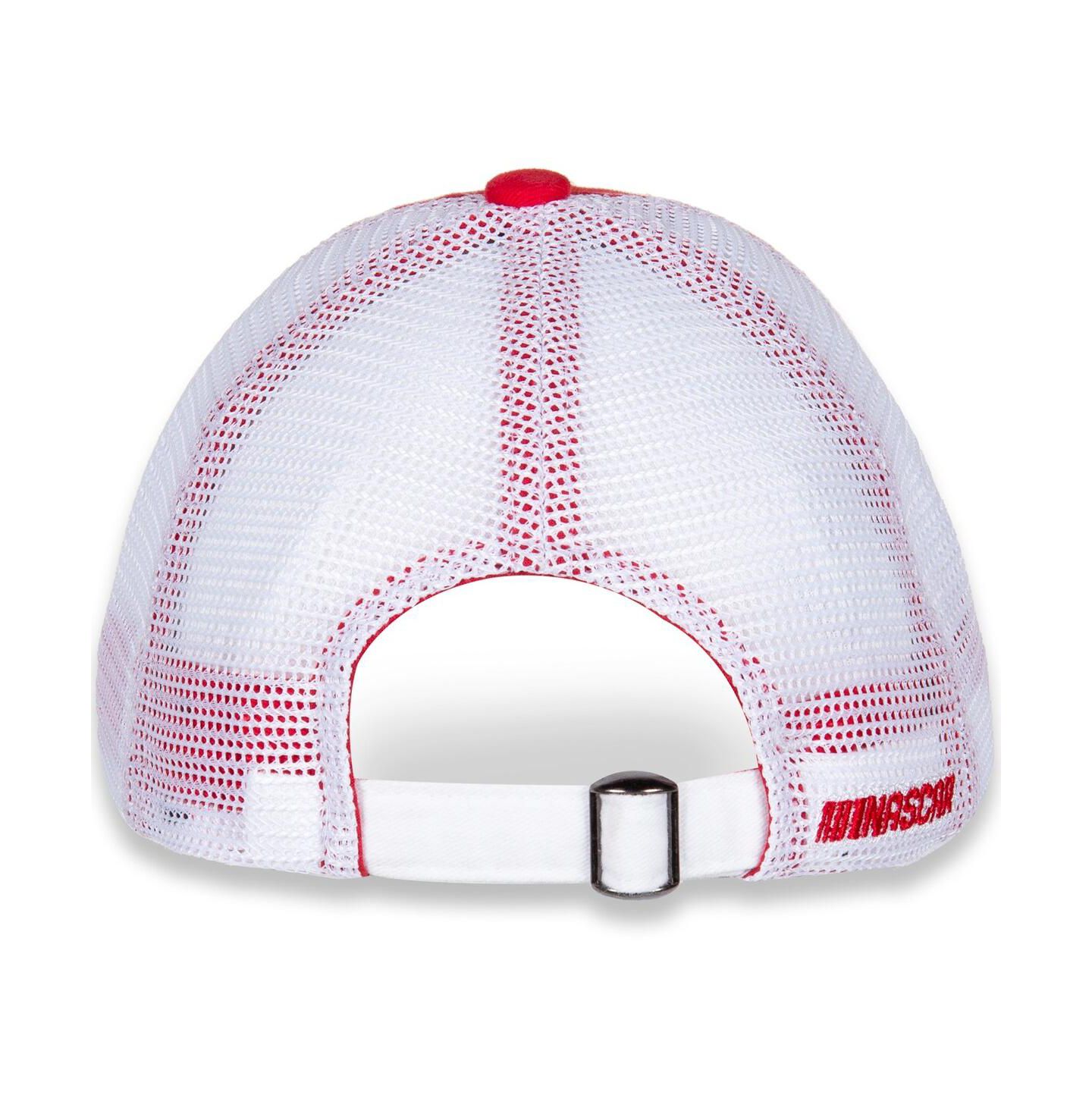 Женская кепка Checkered Flag Sports Red, White Harrison Burton Name and Number Adjustable Hat — фото 4