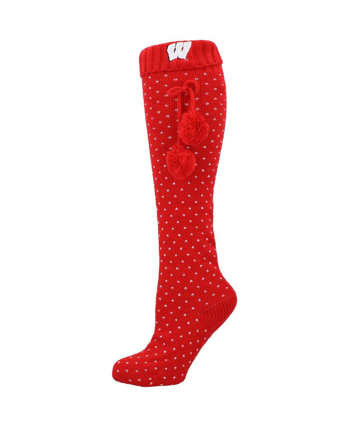 Women's ZooZatz Red Wisconsin Badgers Knee High Socks - Red