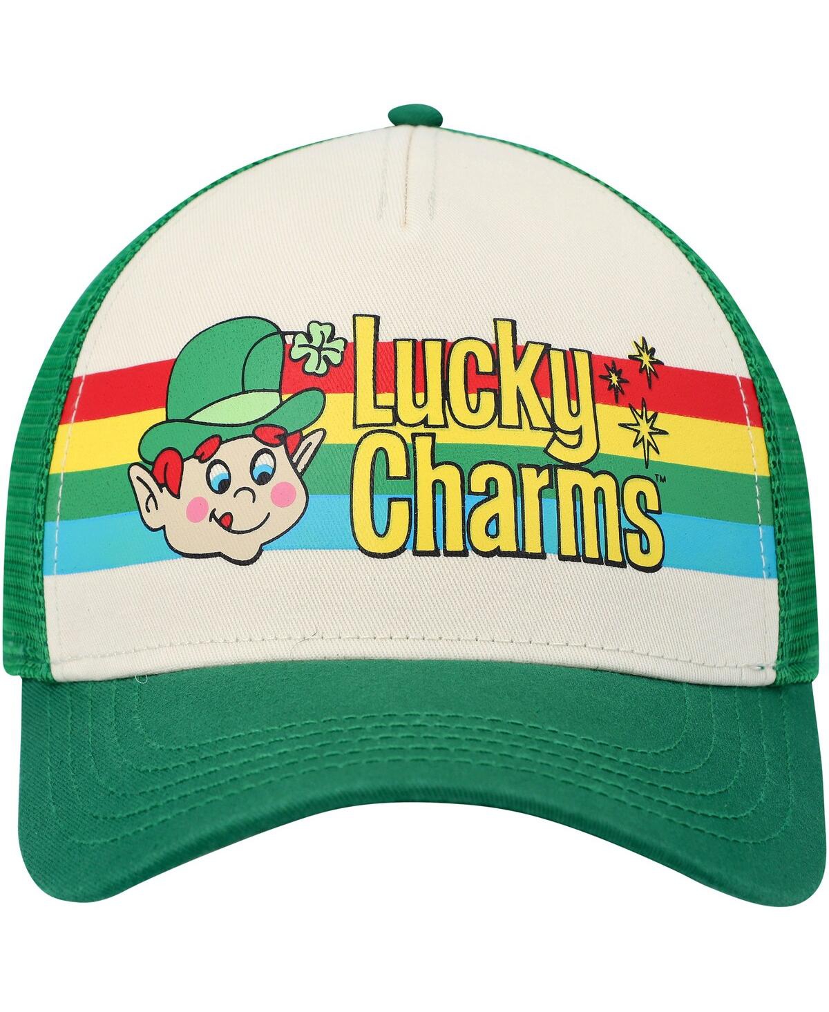 AMERICAN NEEDLE MEN'S AMERICAN NEEDLE CREAM, GREEN LUCKY CHARMS SINCLAIR SNAPBACK HAT 