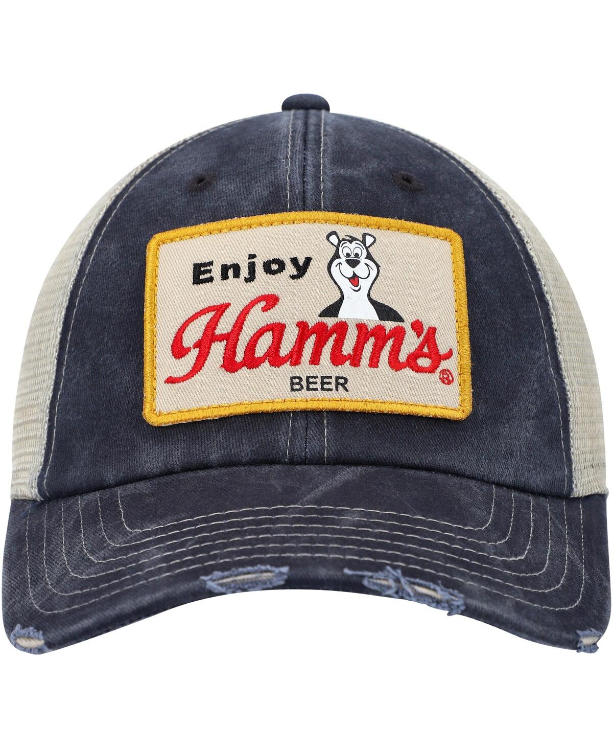 Shop American Needle Men's  Navy, Cream Hamms Orville Snapback Hat In Navy,cream