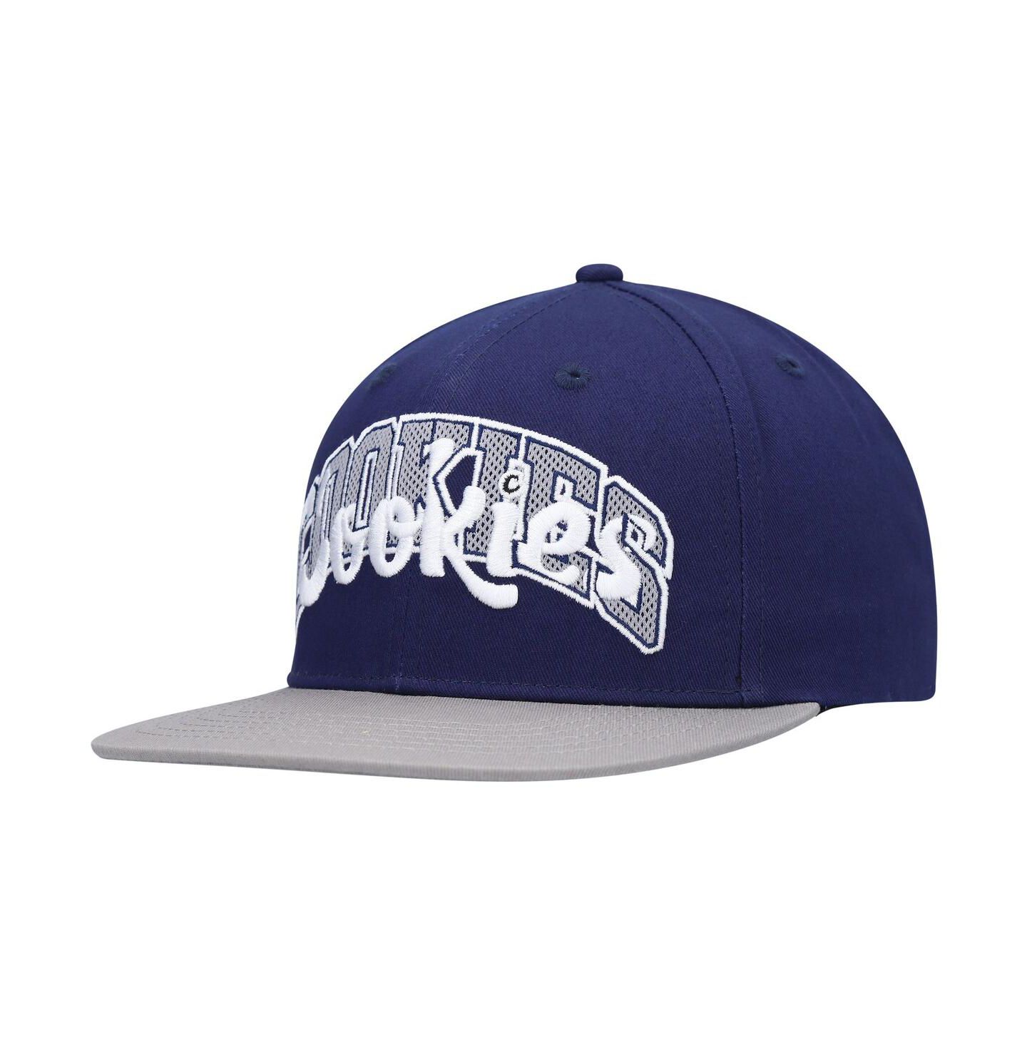 Мужские головные уборы Cookies Navy, Gray Loud Pack Snapback Hat — фото 1