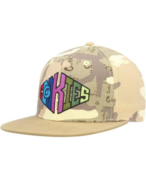 Мужская кепка Cookies Tan, Camo Across the Board Snapback Hat