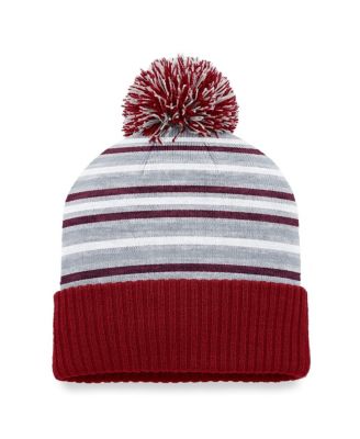 Men's Maroon Mississippi State Bulldogs Dash Cuffed Knit Hat with Pom