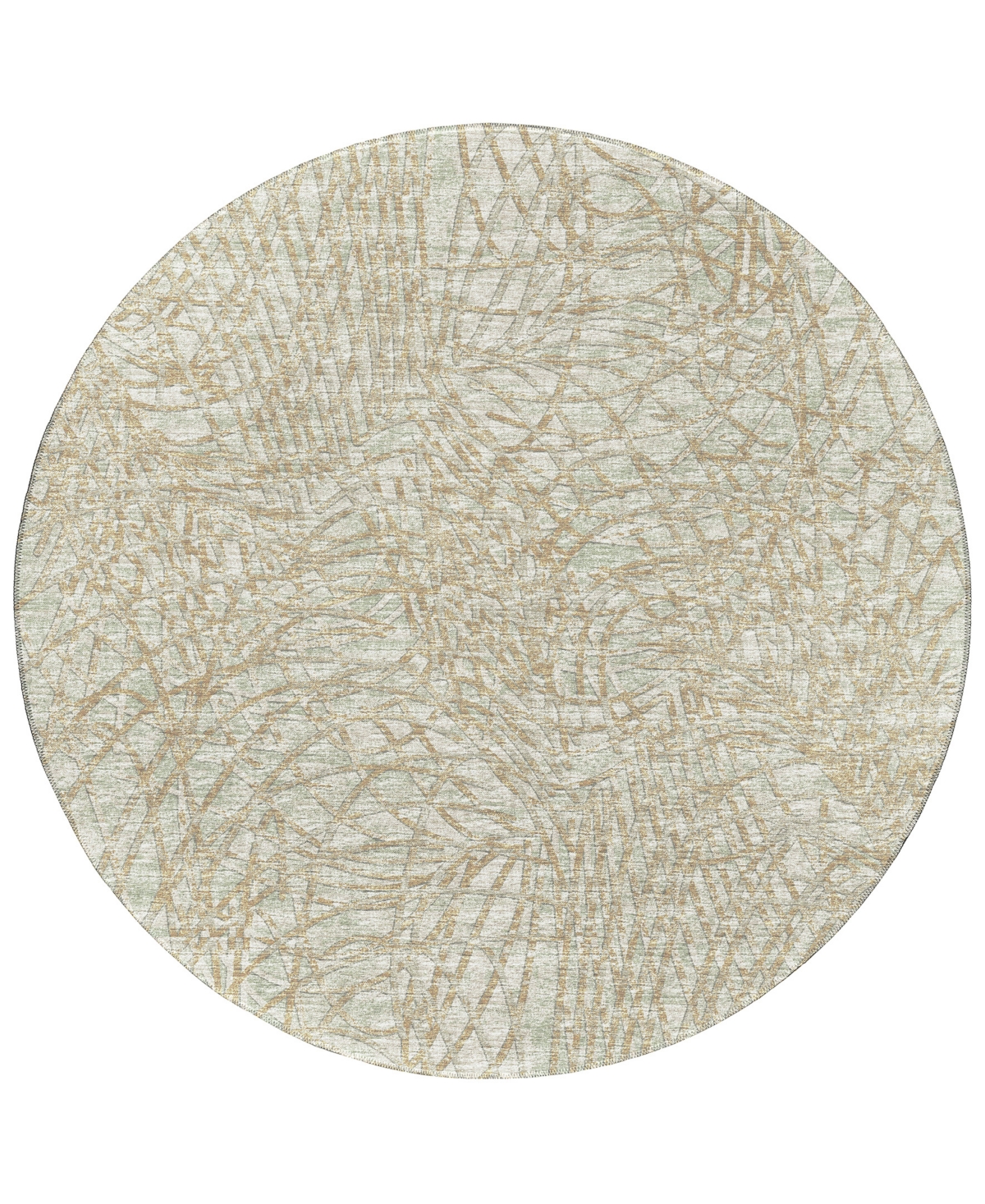 Addison Rylee Outdoor Washable ARY32 8' x 8' Round Area Rug - Sage