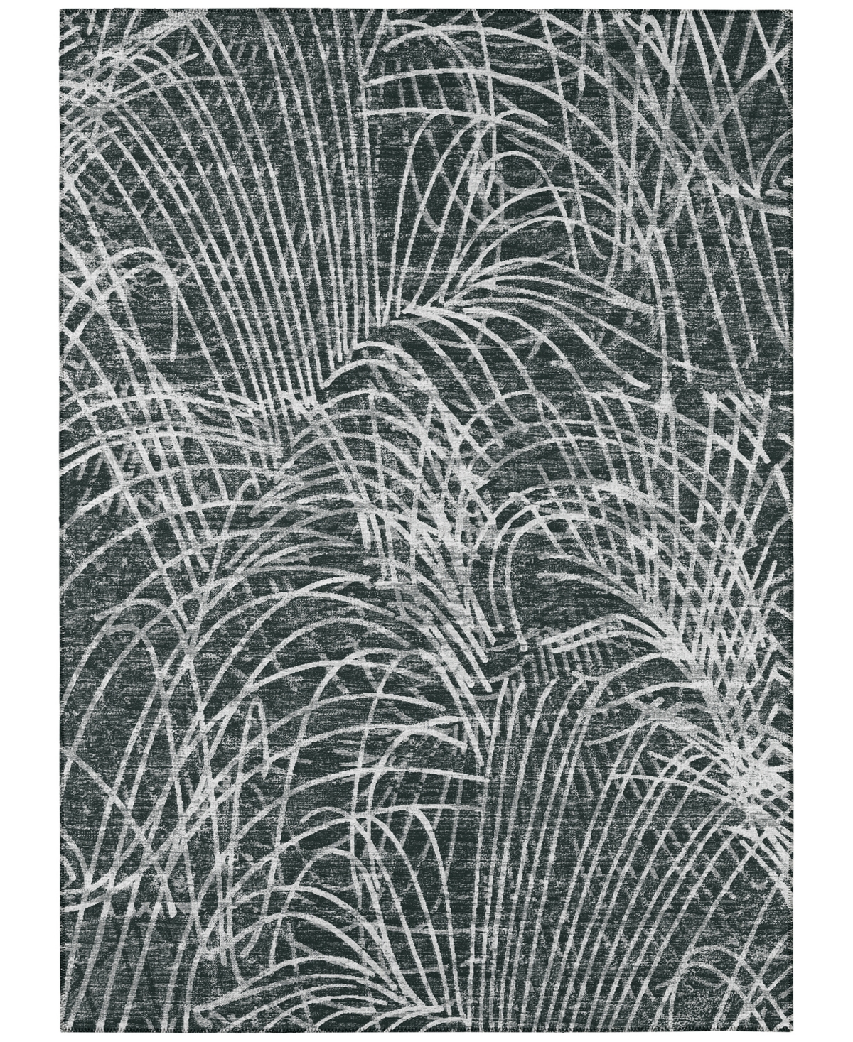 Addison Rylee Outdoor Washable ARY32 10' x 14' Area Rug - Charcoal