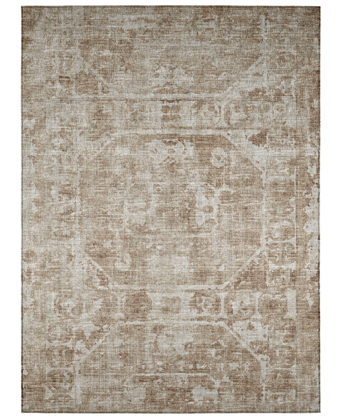 Addison Othello Outdoor Washable AOT32 5' x 7'6in Area Rug - Tan, Beige
