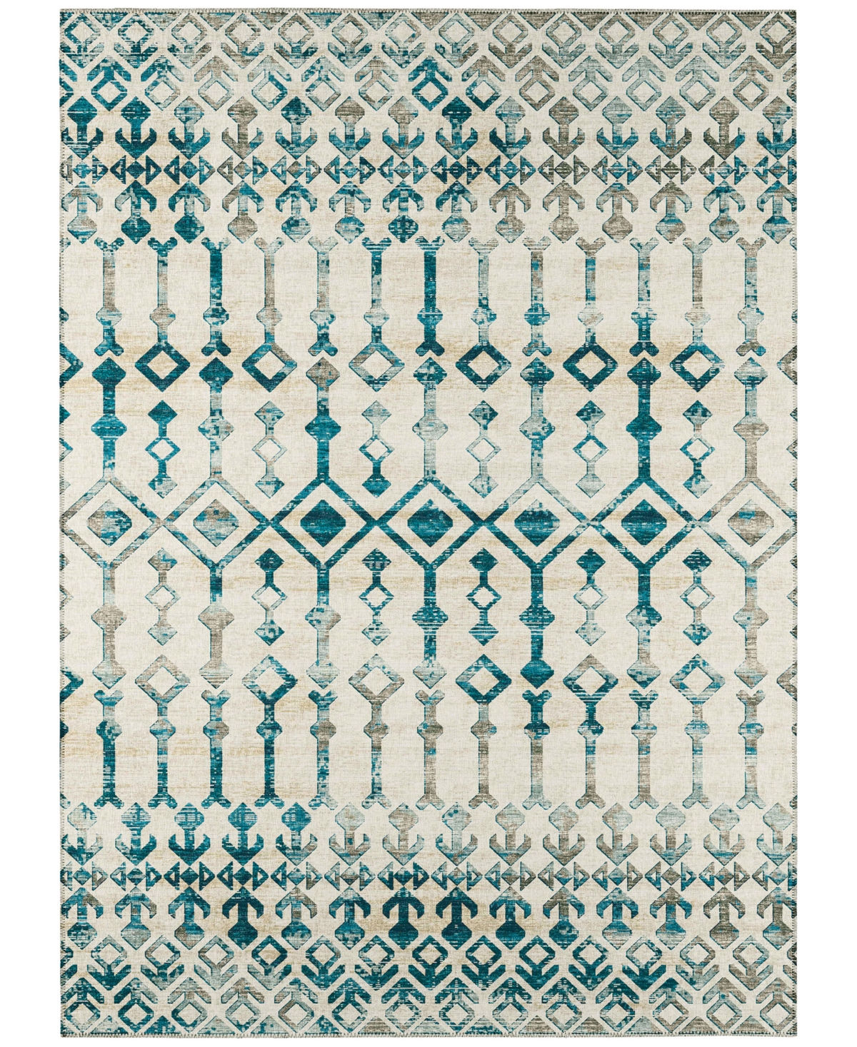 Addison Bravado Outdoor Washable ABV38 10' x 14' Area Rug - Ivory