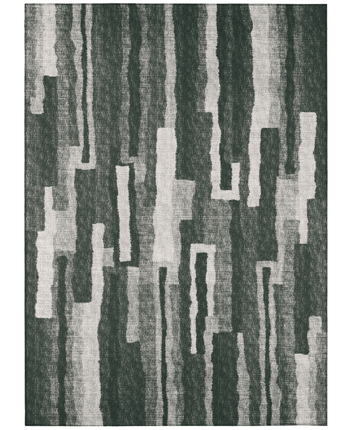 Addison Bravado Outdoor Washable ABV37 8' x 10' Area Rug - Onyx