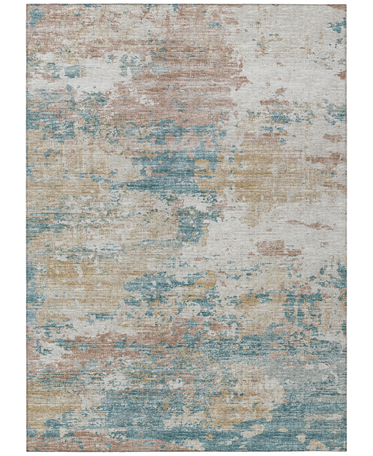 Addison Accord Outdoor Washable AAC34 8' x 10' Area Rug - Teal