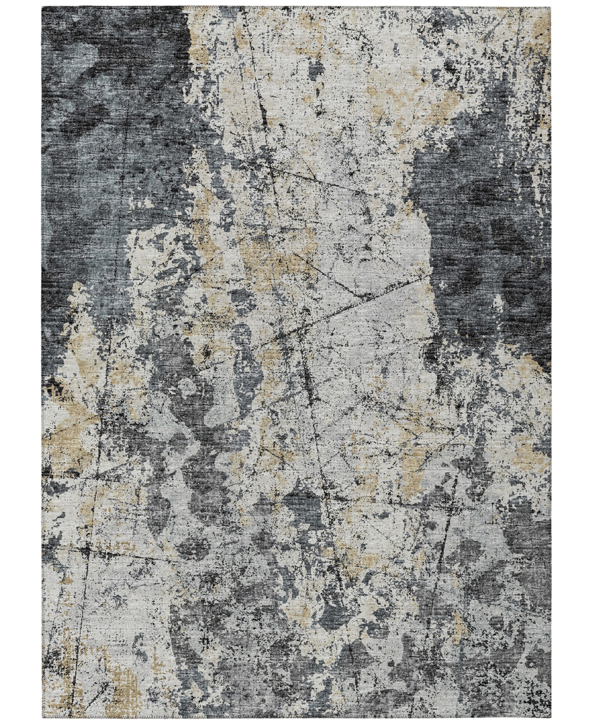 Addison Accord Outdoor Washable AAC33 10' x 14' Area Rug - Black