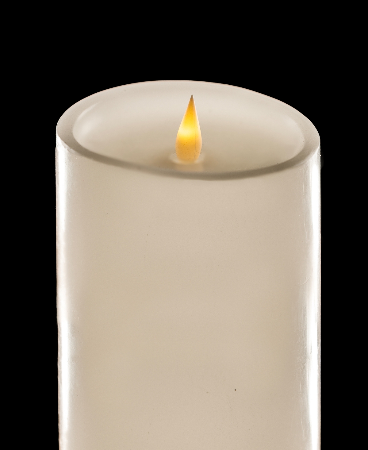 Shop Seasonal Classic Motion Flameless Candle 3 X 5 In Gold Glitter