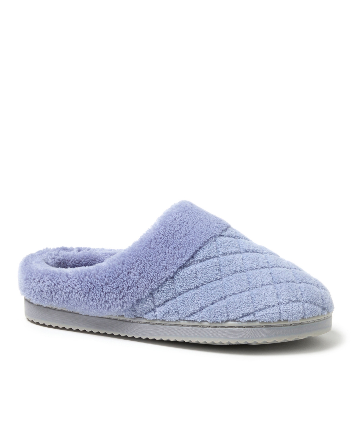 Dearfoams Women's Libby Quilted Terry Clog Slippers In Eventide