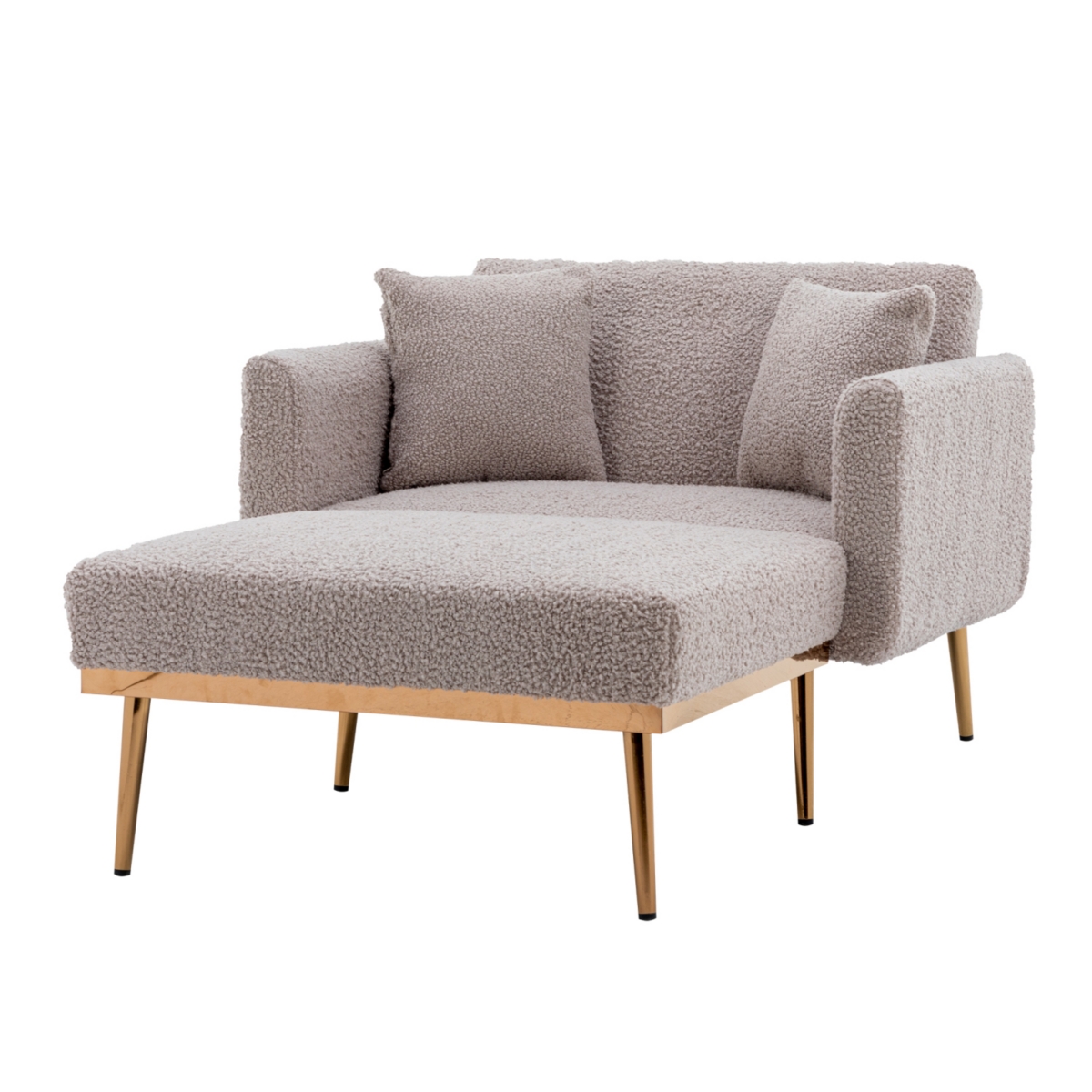 Simplie Fun Chaise Lounge Chair /accent Chair In Grey