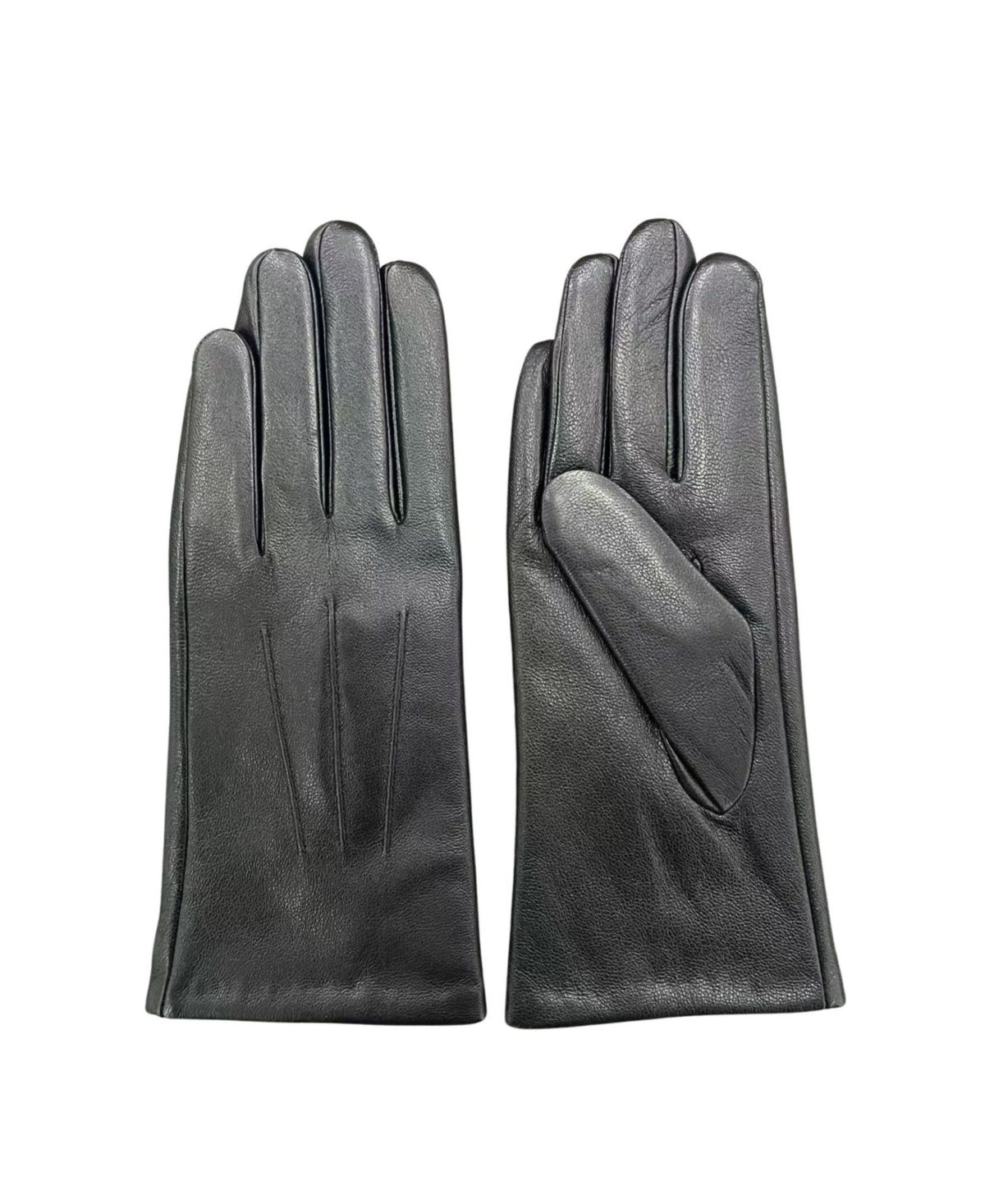 Genuine Leather Touchscreen Glove - Black