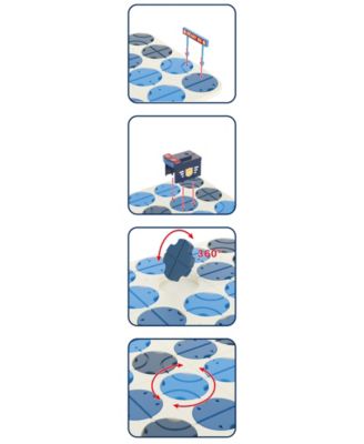 A-Maze Tracks DIY Track Maze Set with Battery Powered Police Car, 34 Piece Set