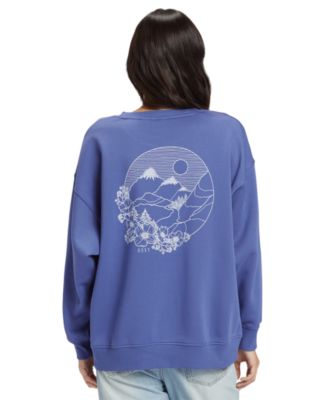 Roxy Women's Morning Hike Fleece Sweatshirt – Eco-Conscious Blend, Relaxed Fit, Crew Neck - View #9