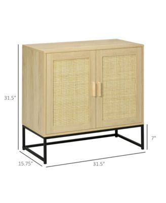 Storage Sideboard with Rat Doors and Storage, Natural