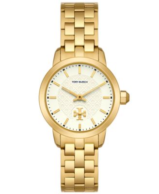 Tory Burch Women's Classic T Two-Tone Stainless Steel Bracelet Watch 36mm -  Macy's