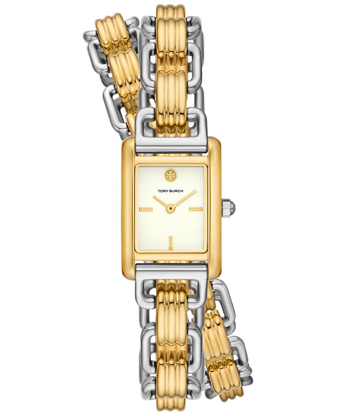 Tory Burch The Eleanor Three-Hand Two-Tone Stainless Steel Watch