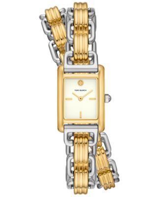 Tory Burch Women's The Eleanor 3-in-1 Two-Tone Stainless Steel Bracelet ...