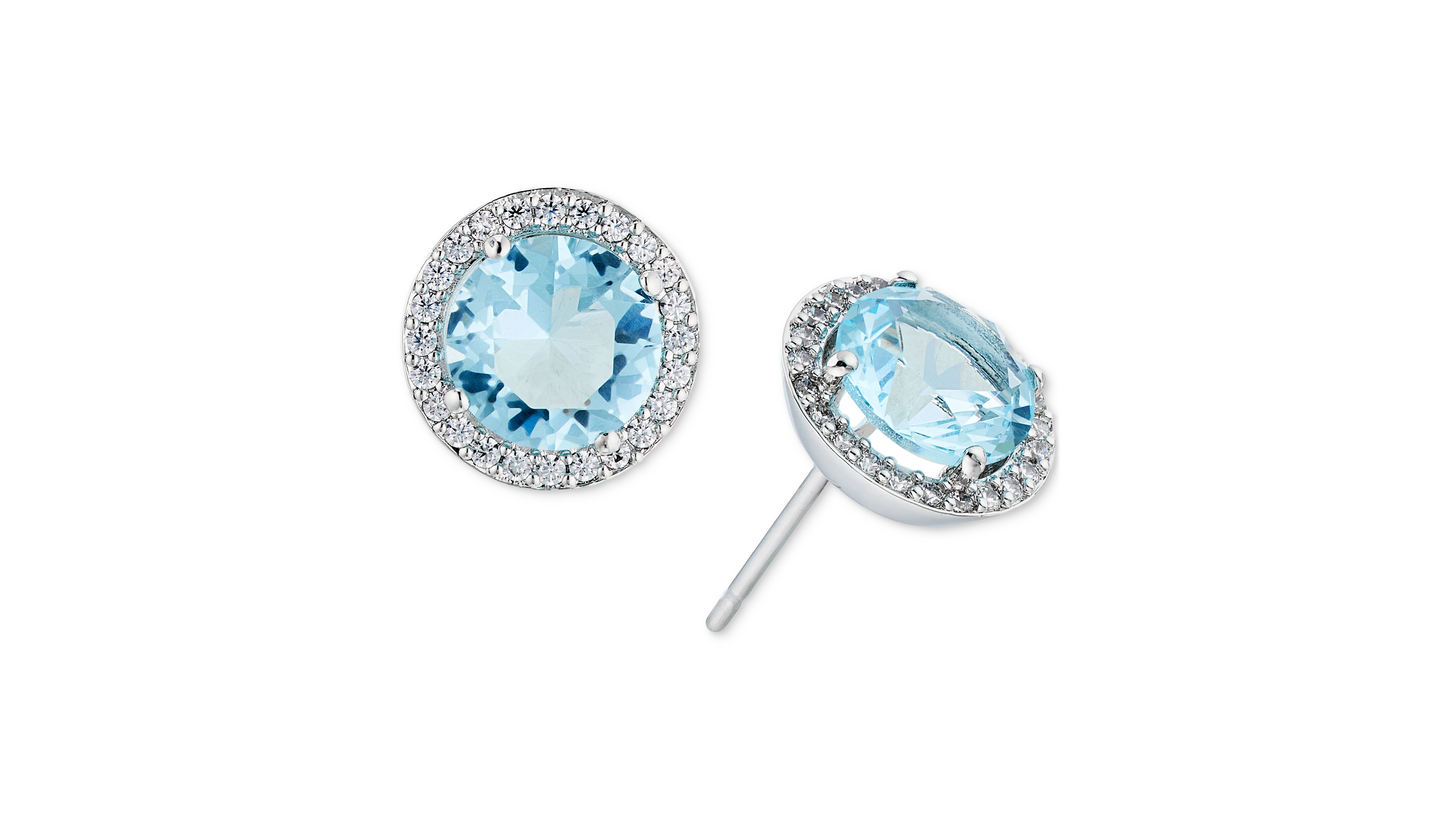 Eliot Danori Crystal Halo Stud Earrings