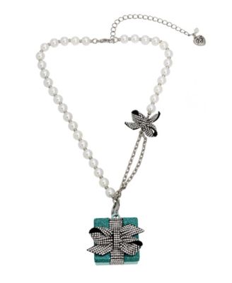 Betsey Johnson Faux Stone Present Imitation Pearl Convertible Ornament ...