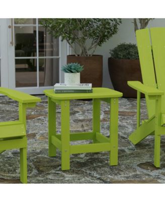 Riviera Poly Resin Indoor/Outdoor All-Weather Adirondack Side Table